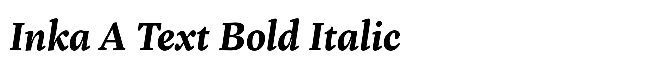 Inka A Text Bold Italic image